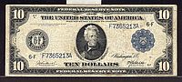 Fr.924, 1914 $10 Atlanta Federal Reserve Note, VF